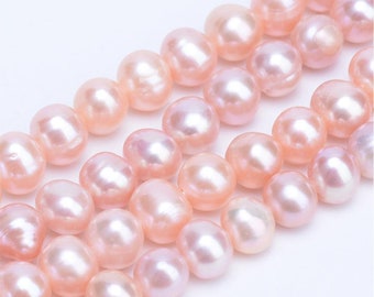 5 x Freshwater Pearls Pink 6 mm