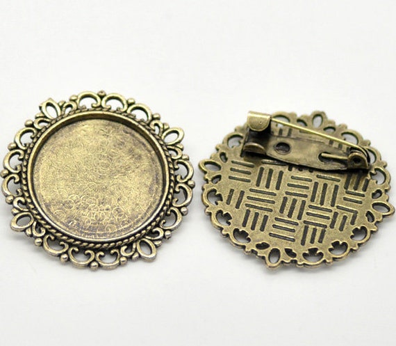 10 x Metallperlen Bronze 11x6mm
