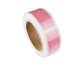 Washi Tape Geschenkband Rosa Weiß 10 Meter