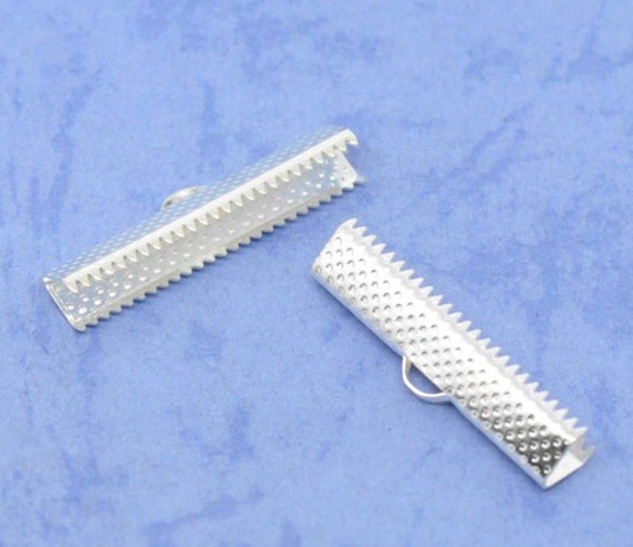 【Minnesmarke】RIBBON CLIP SET (SILVER / GOLD) 10 X Ribbon Clips Silver Plated 30 X 7.5 Mm - Etsy