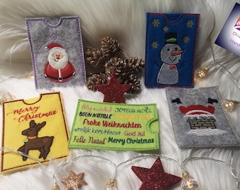 Advent Calendar to go ITH Sleeves Embroidery File