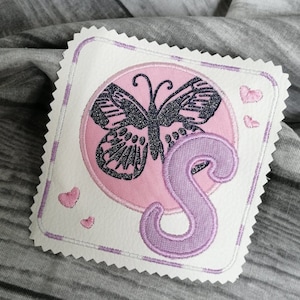 ITH Mug Rug Letter &quot;S&quot; Embroidery File
