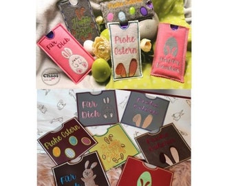 Embroidery file ITH Set chocolate sleeves