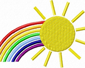 Embroidery file rainbow 10x10