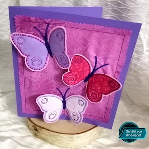 3D butterfly embroidery file