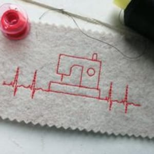 Embroidery file heartbeat sewing machine