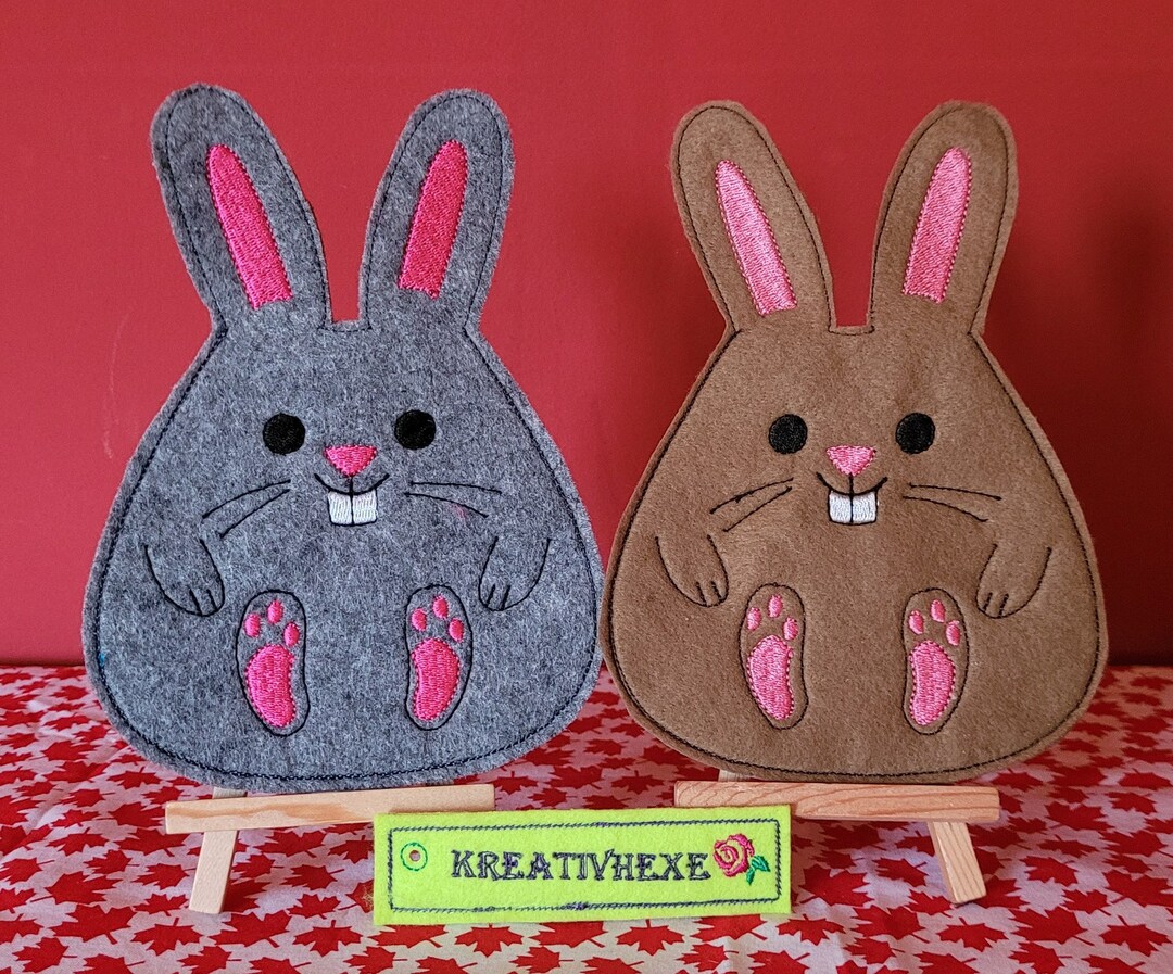 ITH Rabbit Bag/sleeve Embroidery File - Etsy