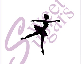 Ballet Dancer Silhouette #2 Silkscreen Stencil