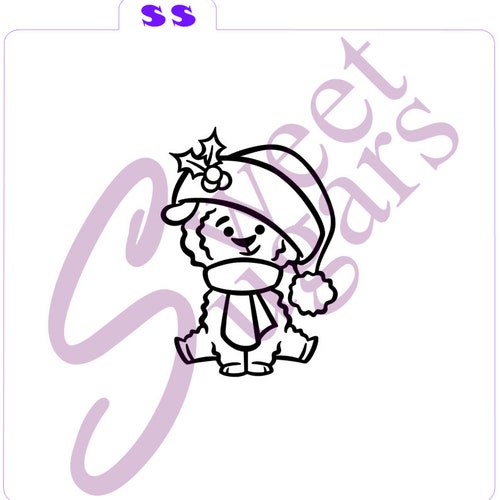 Santa Llama PYO Silkscreen Stencil