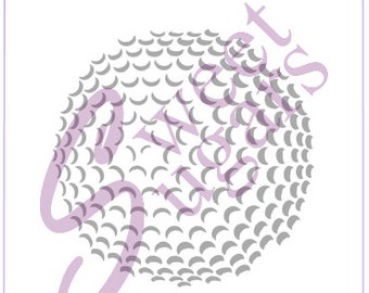 Golf Ball Texture Stencil - Traditional or Silkscreen