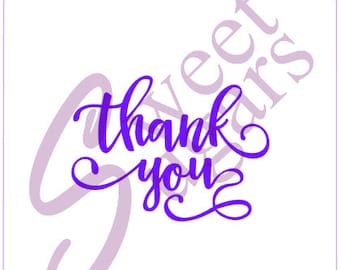 Thank You Silkscreen Stencil