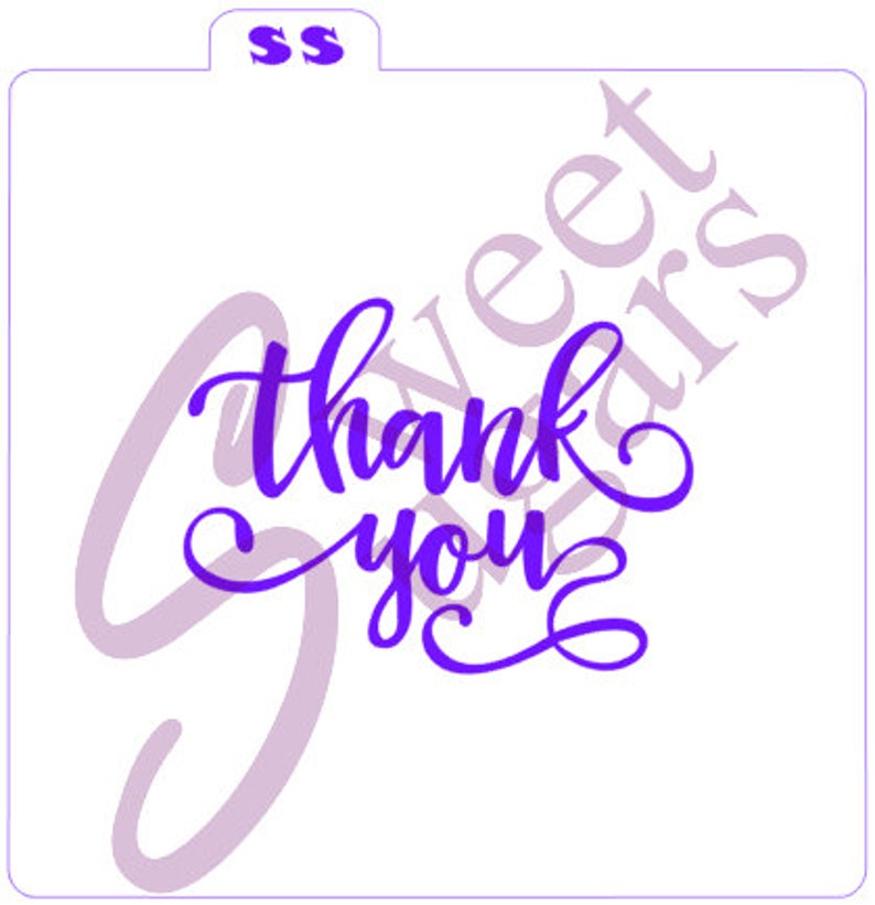 Thank You Silkscreen Stencil | Etsy
