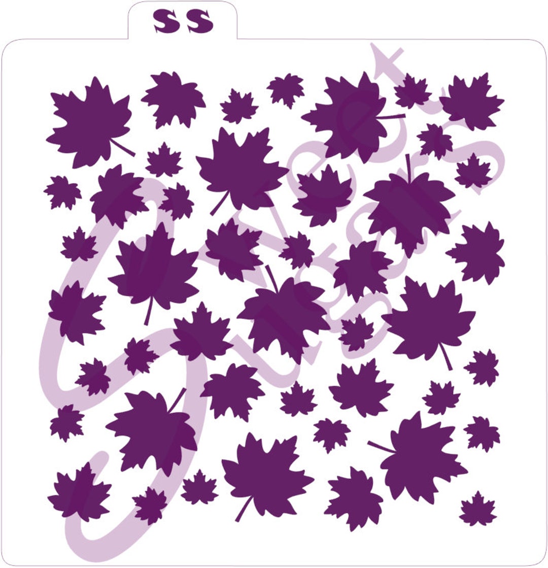 Maple Leaf Background Stencil Silkscreen or Traditional - Etsy