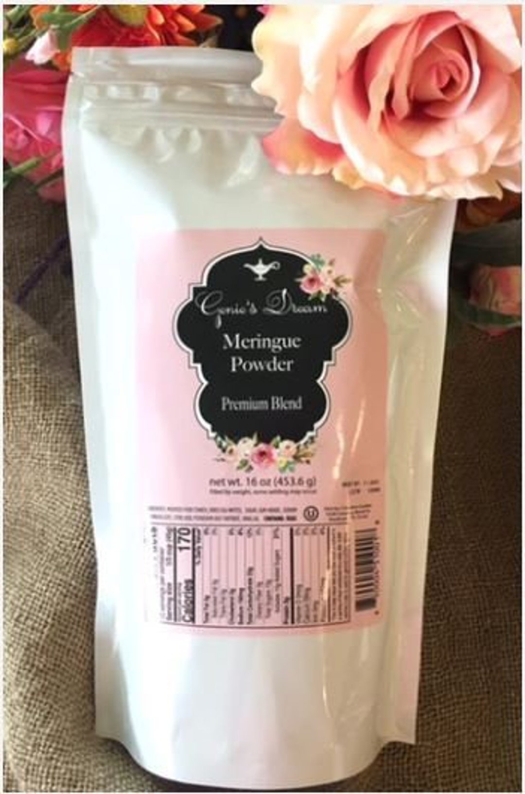 Genie's Dream Premium Meringue Powder 1 Pound Resealable Poly Pouch –  Genie's Products