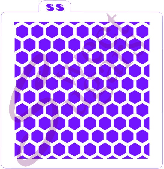 Honeycomb Stencils, Hexagon Pattern, Reusable Silkscreen Stencil, Clay Silk  Screen, Sweet Honey Bee, Ceramics Stenciling, Polymer Print 