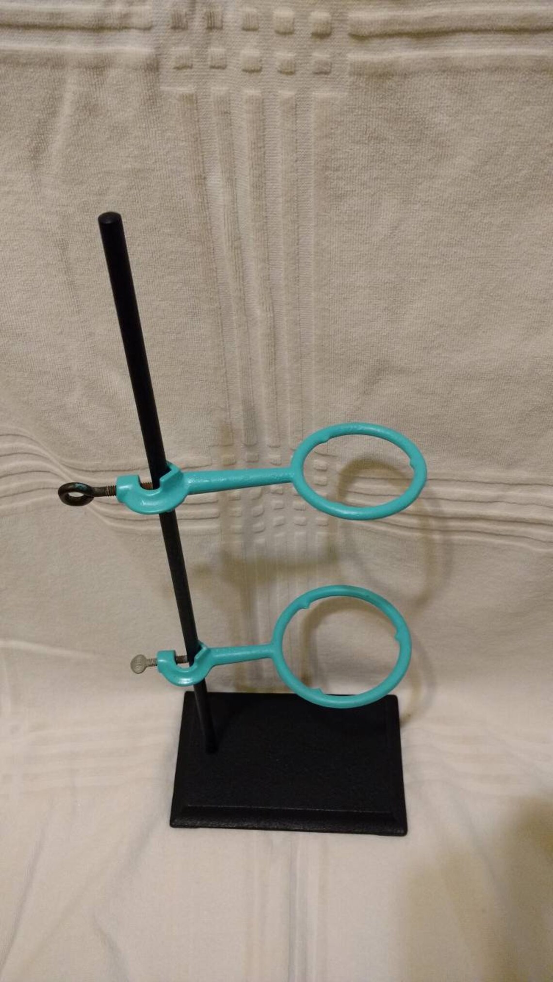 Vintage laboratory Bunsen burner stand chemistry iron home Etsy