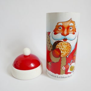 Vintage Santa gingerbread box, Christmas cookie figt box wrapping, SHIPPING FROM GERMANY