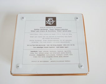 ヴィンテージドイツのジンジャーブレッド缶: Schöller Nürnberger
