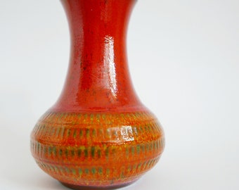 ヴィンテージ DÜMLER & BREIDEN Keramik ラージ オレンジ ファット溶岩