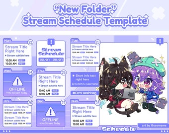 Neuer Ordner - Stream Template (6 Farben)