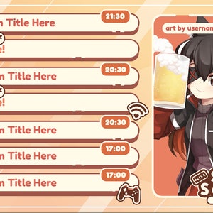 Comfy Schedule Template (3 colours)