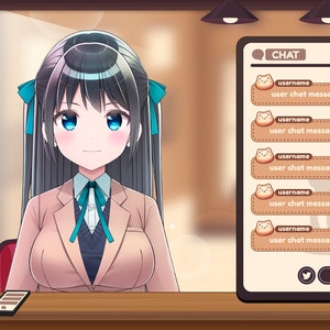 Cozy Cafe Customisable Overlay for Vtuber