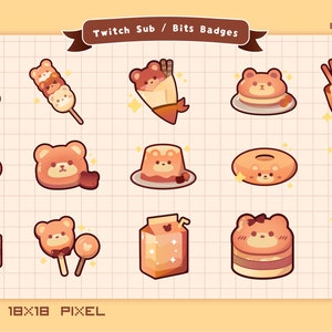 Bear Cafe Twitch Badges