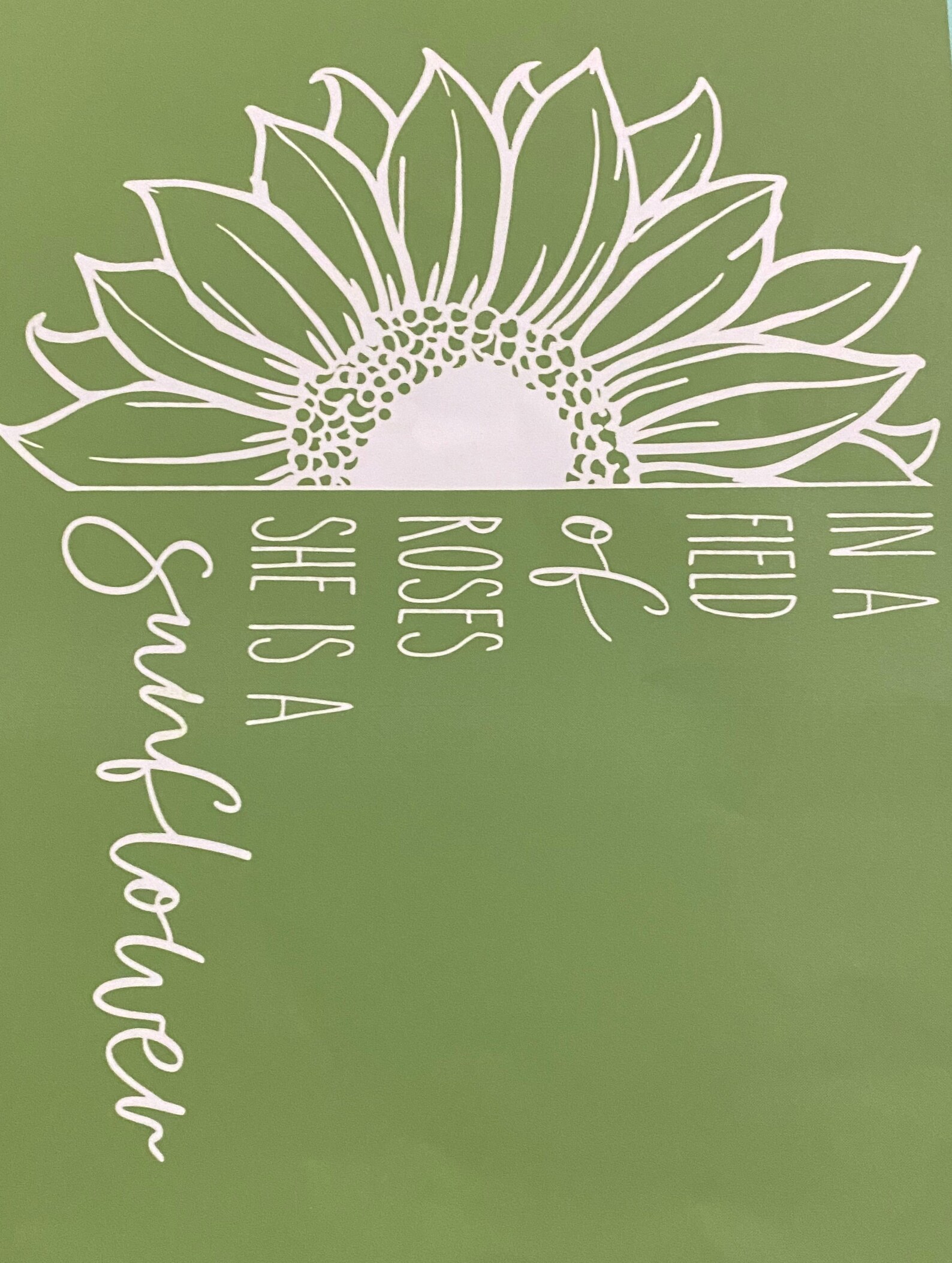 Magnolia Design Company Stencil She's A Sunflower Etsy