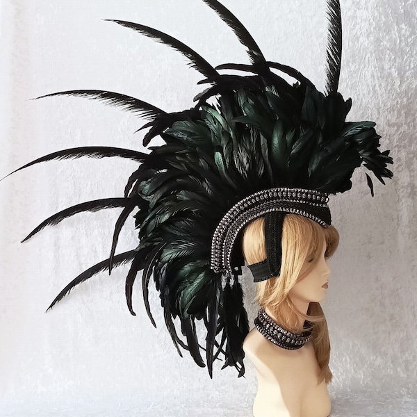 feather mohawk headpiece