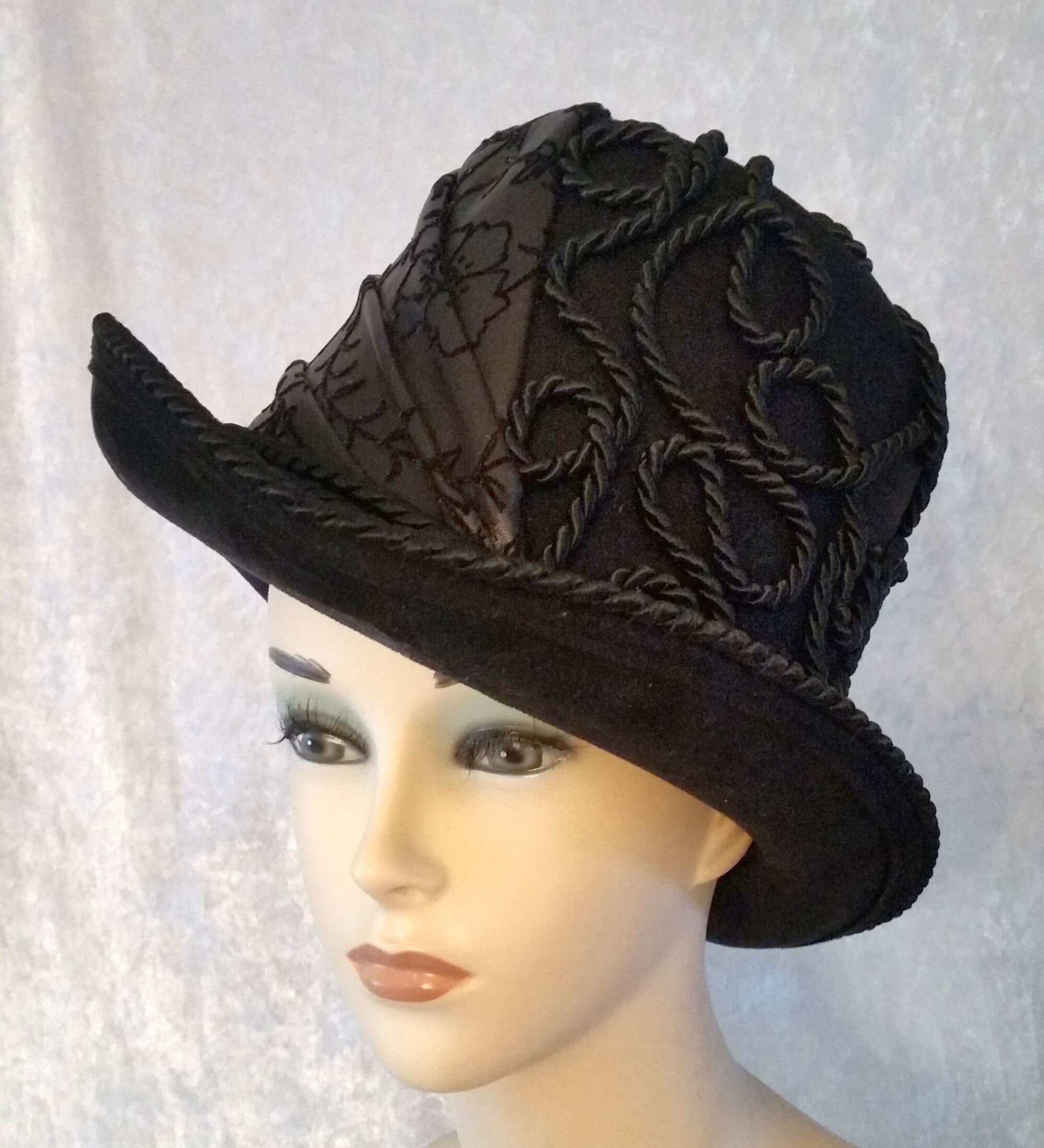 Gothic Cylinder Cylinder Hat Gothic Hat Headpiece Etsy