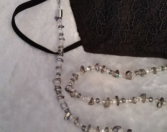 Pearl necklace for glasses and masks, 68 cm, mask chain, lanyard, gothic, face mask straps, gifts