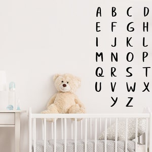 Alphabet | Alphabet Decal | Alphabet Letters | Wall Decal | Vinyl Decal | Nursery Wall Decal | Nursery Decals | Wall Sticker