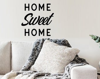 Home Sweet Home | Wall Decal | Vinyl Decal | Living Room Wall Art | Pantry Decal | Front Door Decal | Kitchen Wall Decal | Front Door Sign