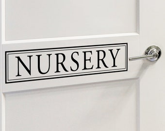 Nursery | Nursery Decals | Nursery Door Decal | Nursery Door Sign | Wall Decal | Vinyl Decal | Nursery Wall Decal | Nursery Decal