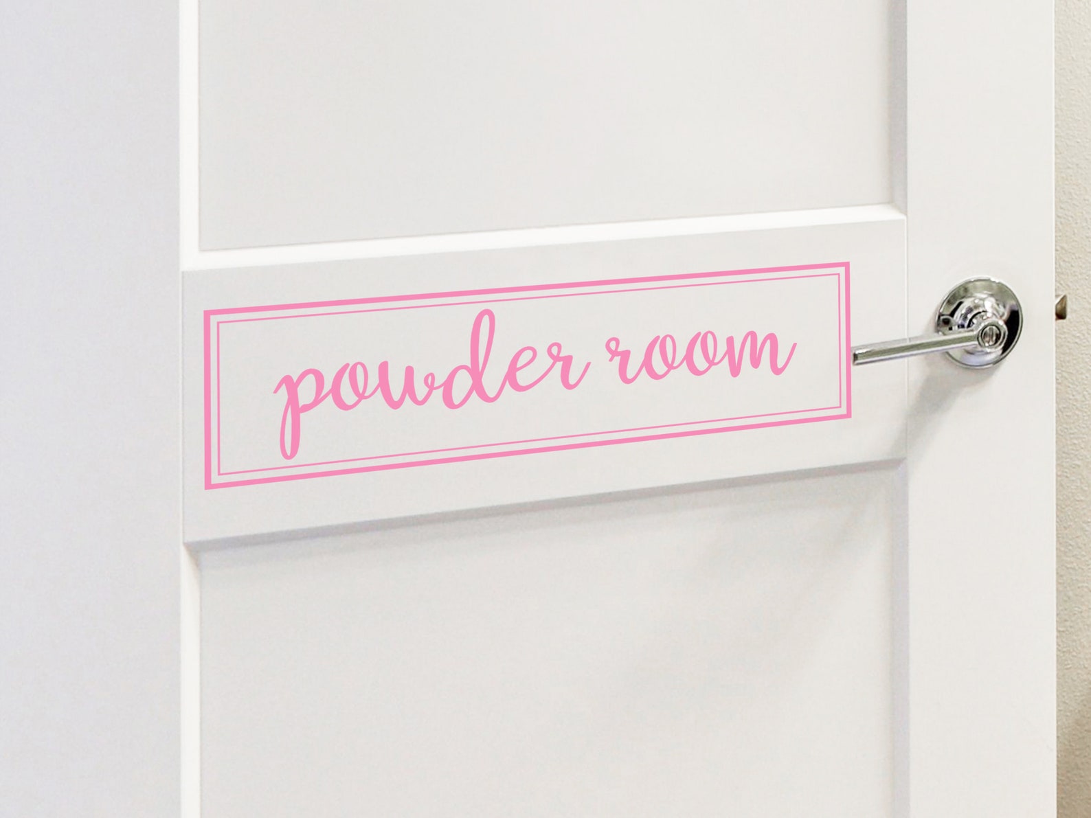 Powder Room Powder Room Decal Wall Decal Vinyl Decal Etsy