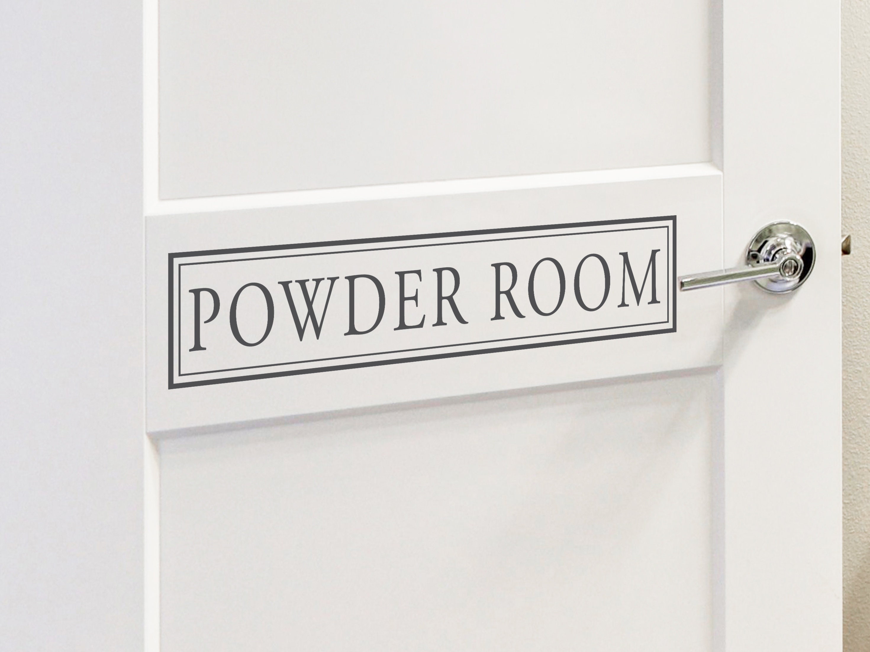 Powder Room Powder Room Decal Wall Decal Vinyl Decal Etsy