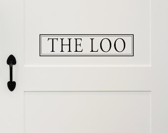 The Loo Boxes | Wall Decal | Vinyl Decal | Bathroom Wall Decal | Bathroom Wall Sticker | Wall Sticker | Bathroom Decor | Bathroom Door Decal