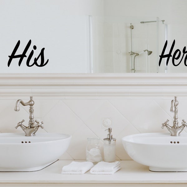 Bathroom Sink Decal Etsy
