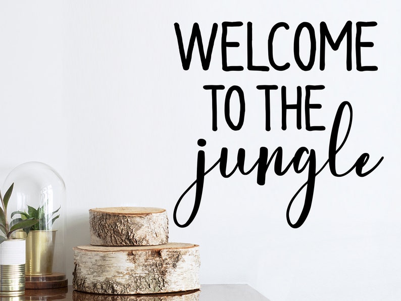 to the Jungle Wall Decal Vinyl Decal Living Room Etsy