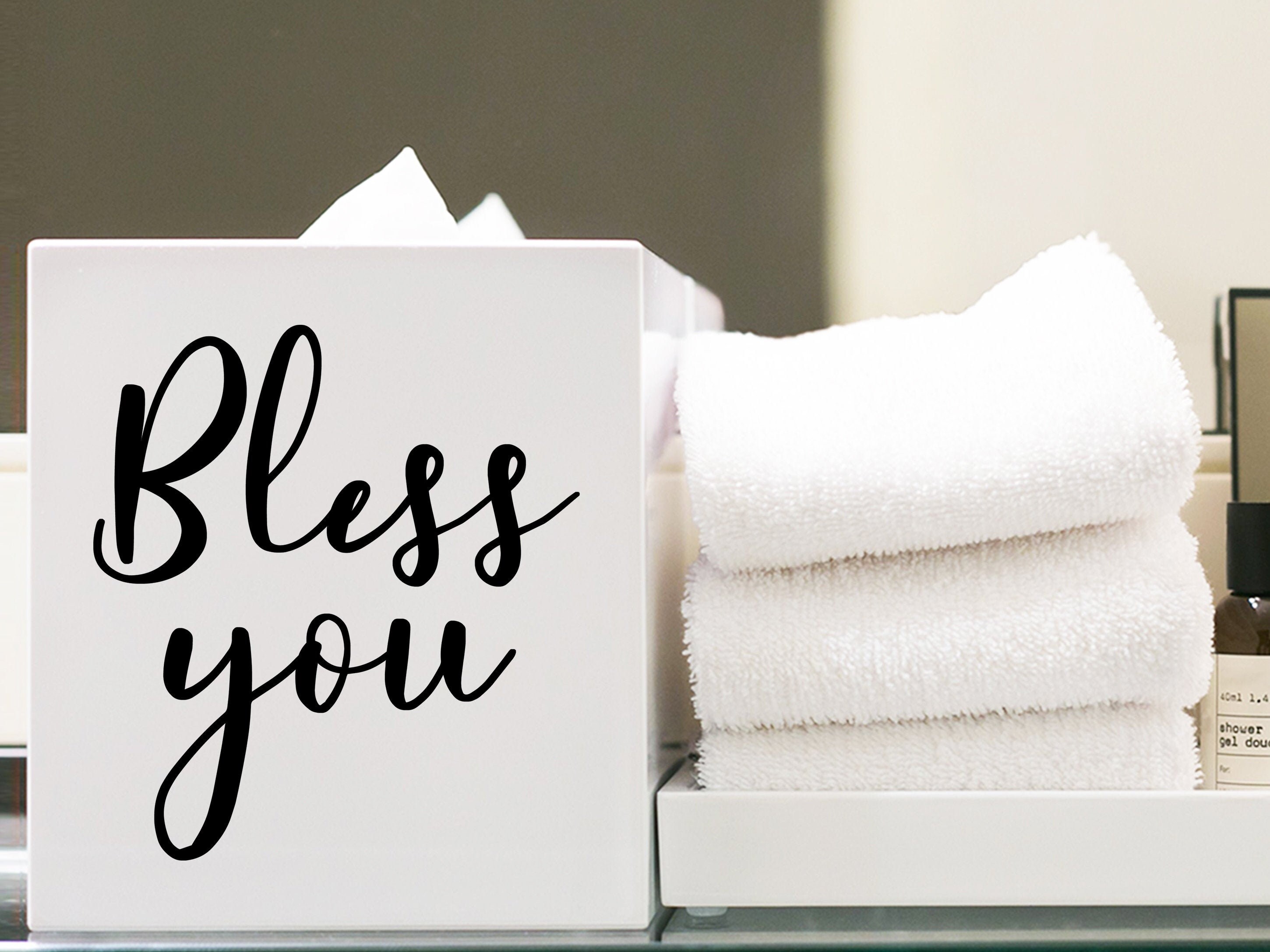 Bless You Bless You Decal Bless You Sticker Tissue Box Etsy