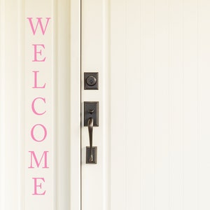 Welcome Welcome Door Decal Welcome Door Sign Welcome Decal Front Door Front Door Decal Door Decal Welcome Sign image 5