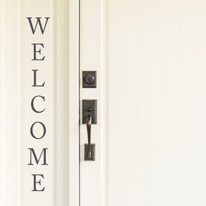Welcome Welcome Door Decal Welcome Door Sign Welcome Decal Front Door Front Door Decal Door Decal Welcome Sign image 2