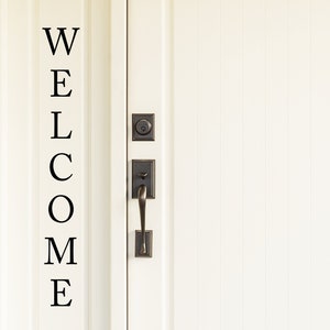 Welcome Welcome Door Decal Welcome Door Sign Welcome Decal Front Door Front Door Decal Door Decal Welcome Sign image 1
