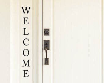 Welcome | Welcome Door Decal | Welcome Door Sign | Welcome Decal | Front Door | Front Door Decal | Door Decal | Welcome Sign