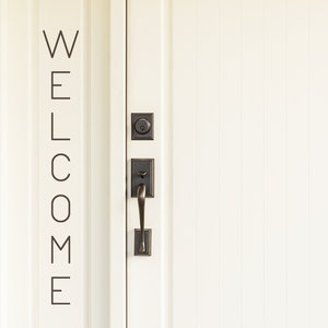 Welcome Welcome Door Decal Welcome Door Sign Welcome Decal Front Door Front Door Decal Door Decal Welcome Sign image 3