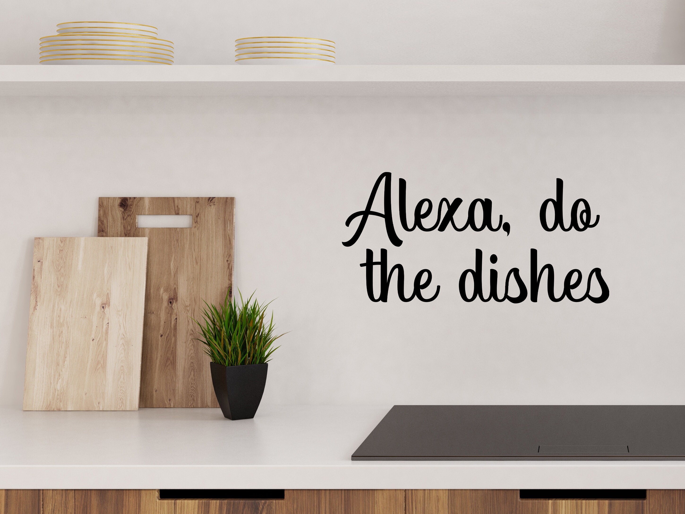 Kitchen Floor Mat, Alexa Do the Dishes, Funny Quote Kitchen Decor,  Farmhouse Kitchen 