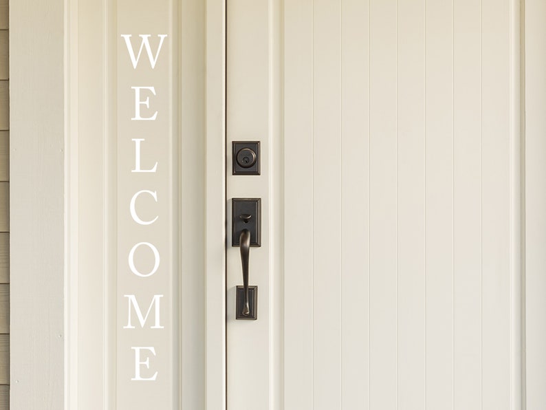 Welcome Welcome Door Decal Welcome Door Sign Welcome Decal Front Door Front Door Decal Door Decal Welcome Sign image 4