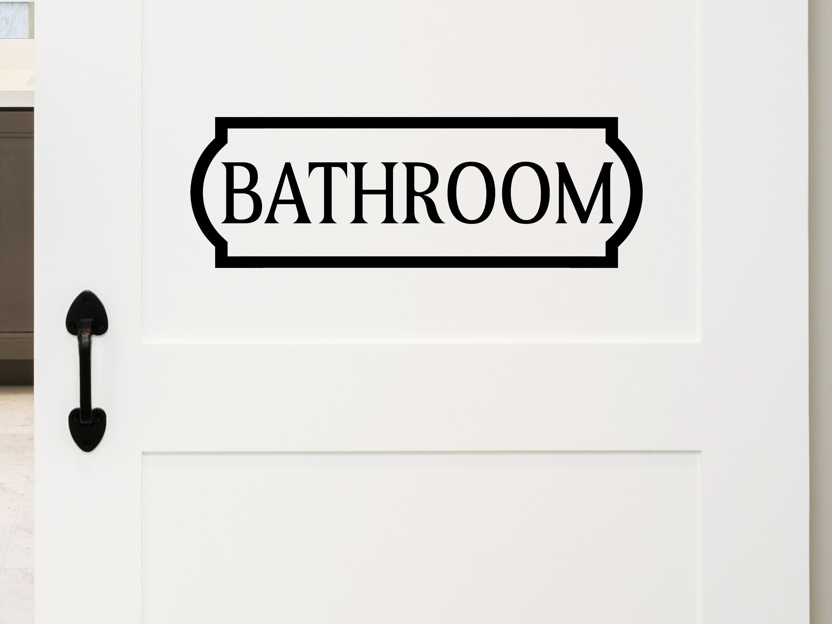 Bathroom Plaque Wall Decal Vinyl Decal Bathroom Wall Etsy UK