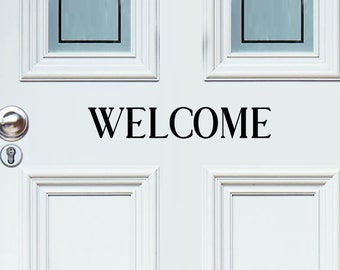 Welcome | Front Door Decal | Door Decal | Front Door Sign | Door Sign | Front Door Sticker | Door Sticker