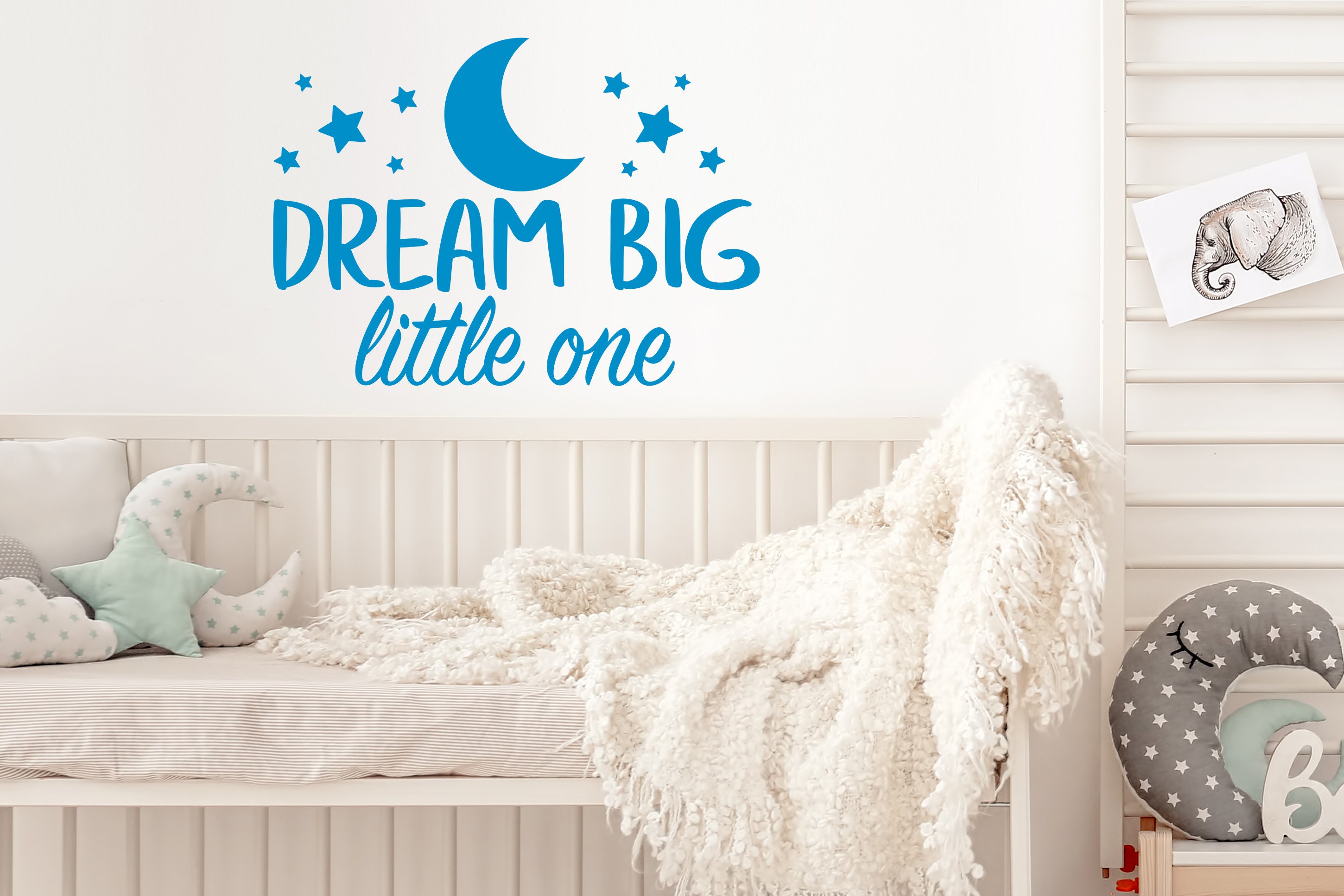 Dream Big Little One Wall Decal Vinyl Decal Nursery Wall - Etsy
